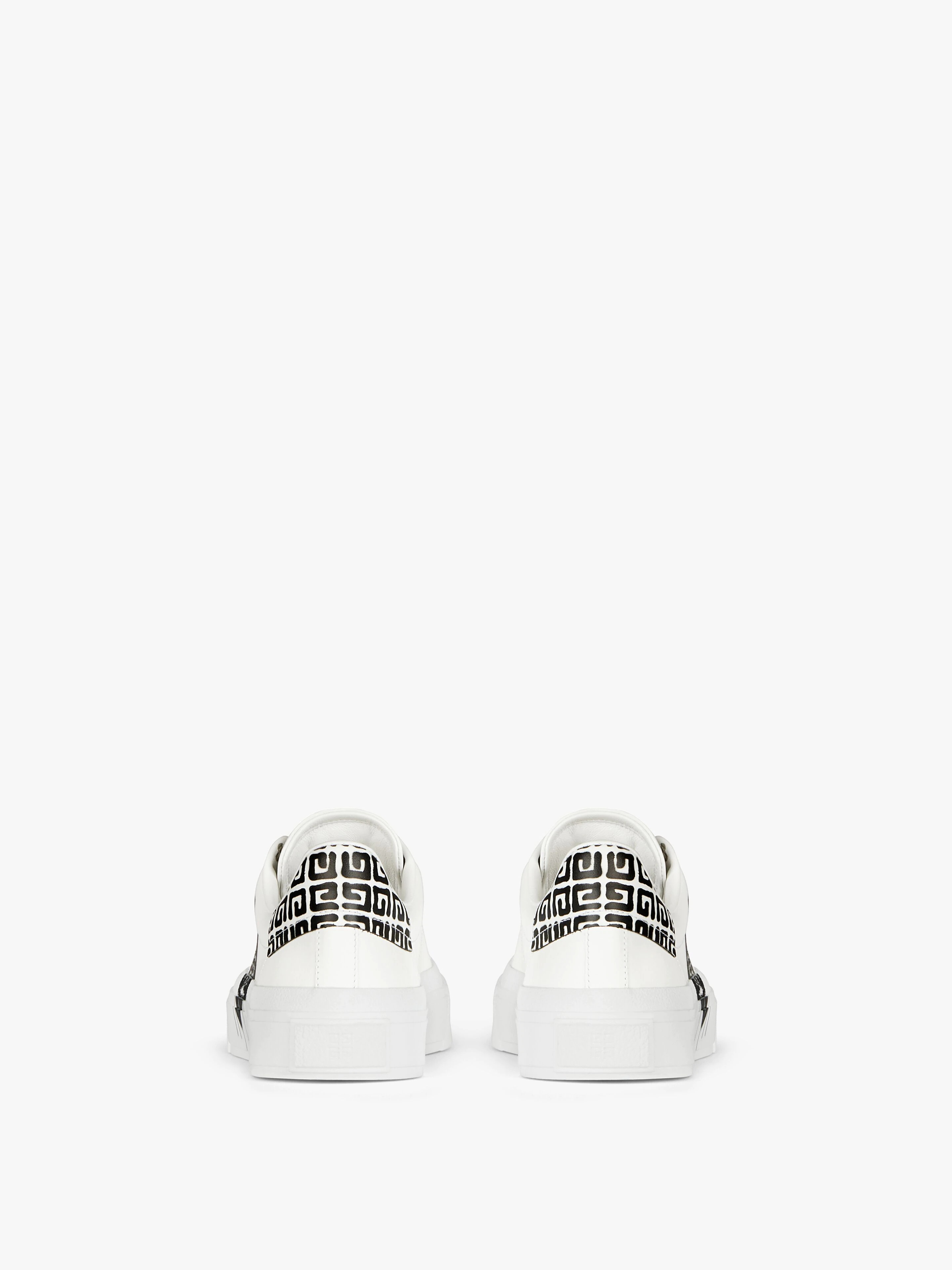 SNEAKERS IN LEATHER WITH TAG EFFECT  4G PRINT - 7