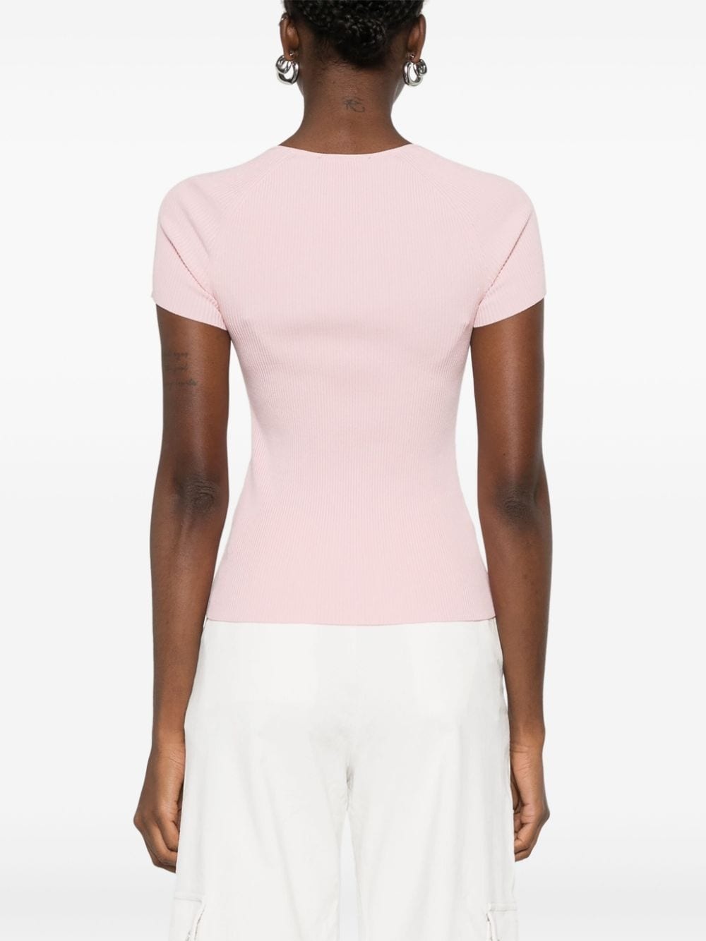 ribbed-knit top - 4
