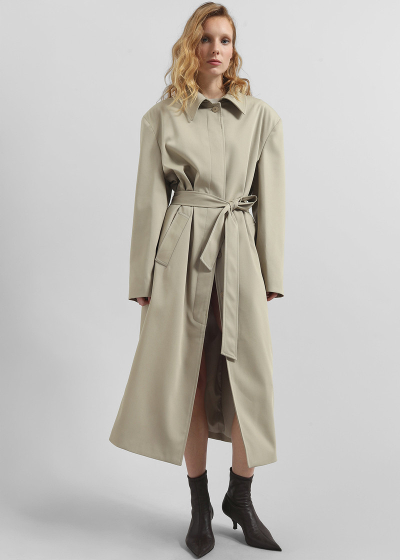 Indore Long Coat - Beige 7