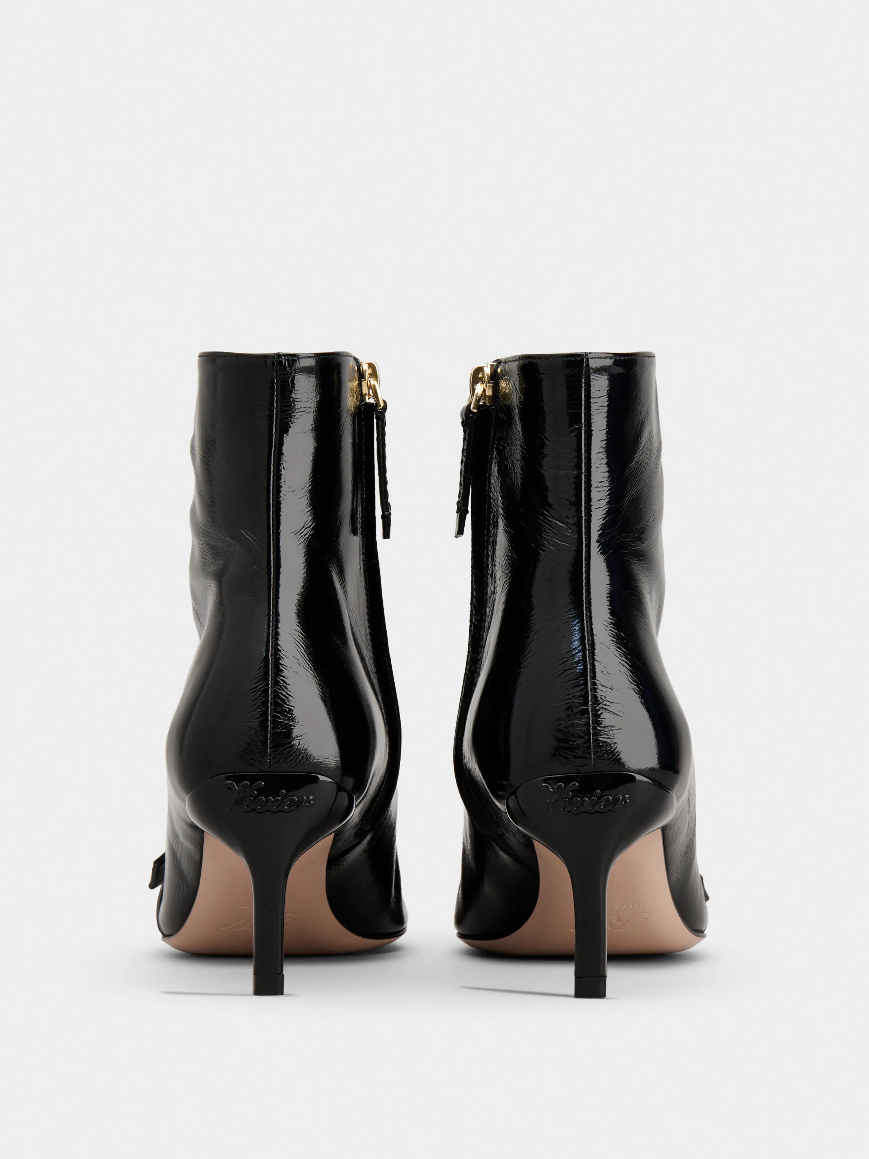 Viv' Canard Booties in leather - 5