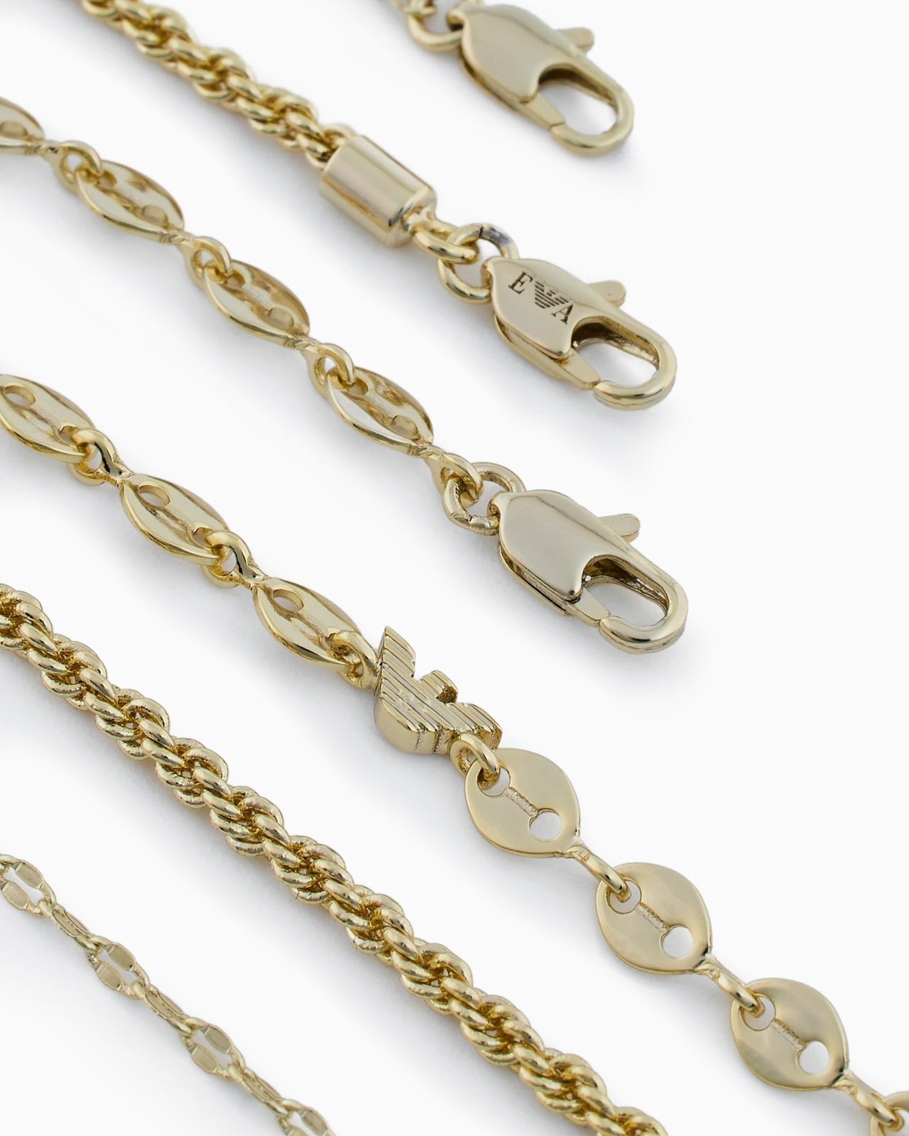 GOLD-TONE BRASS MULTI-STRAND BRACELET - 3
