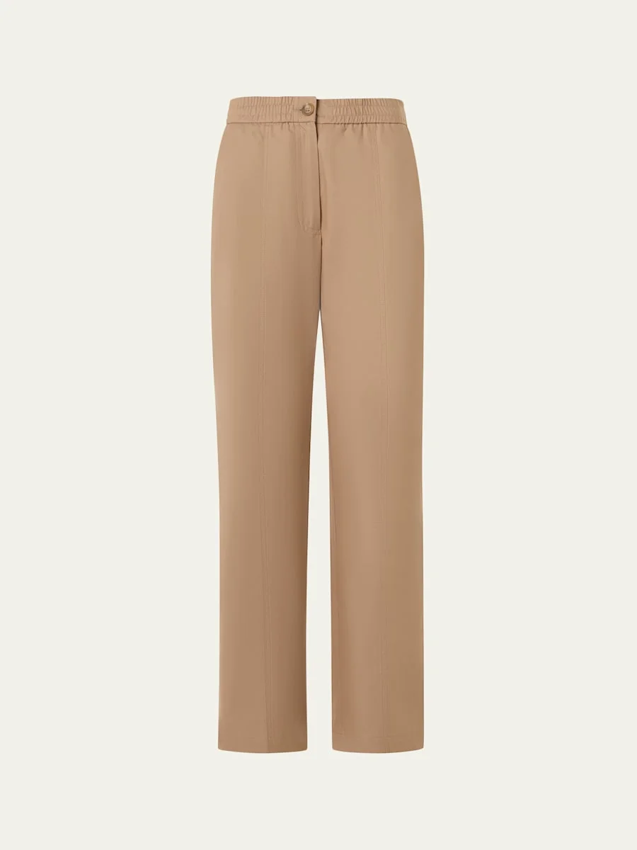 Cotton Gabardine Straight Leg Fritz Pants - 1