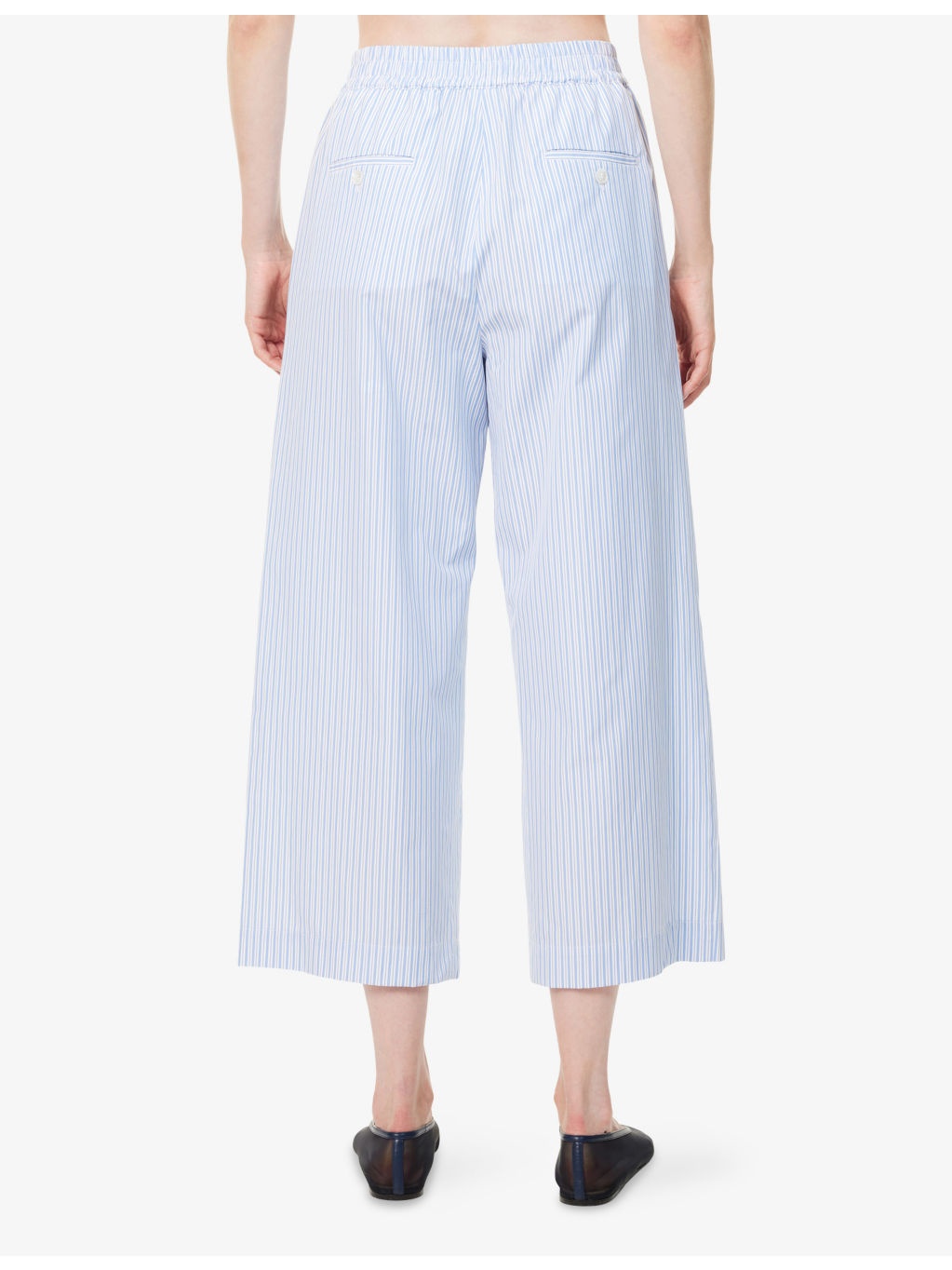 Fleur Striped Cotton-Poplin Trousers - 4