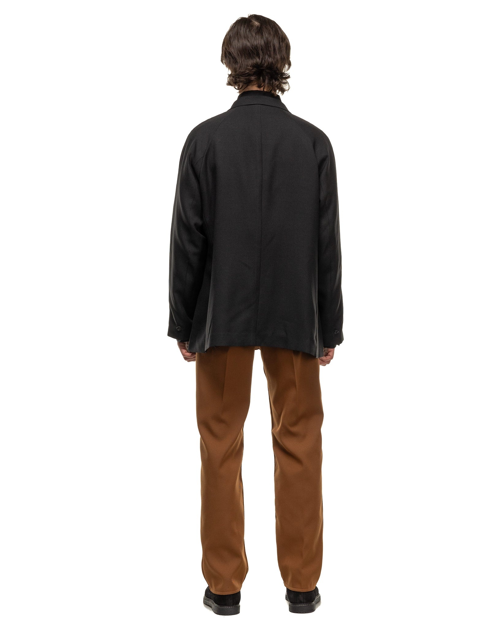 Raglan Jacket - Poly Dobby Cloth Black - 3