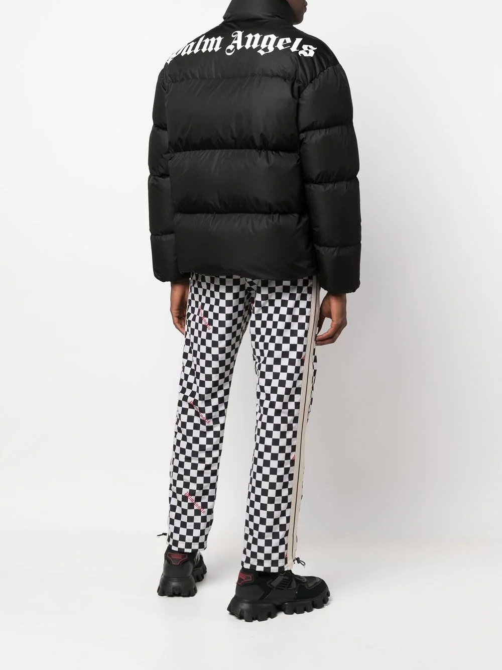 logo-print puffer jacket - 2