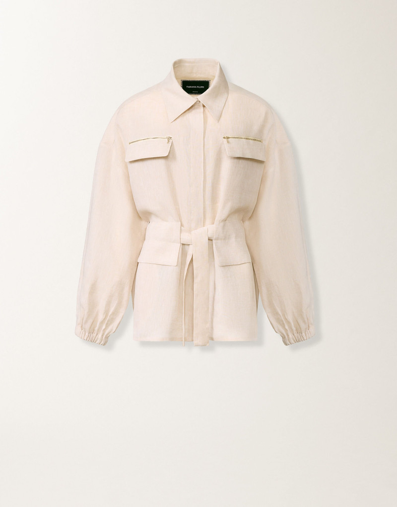 Linen canvas field jacket 1