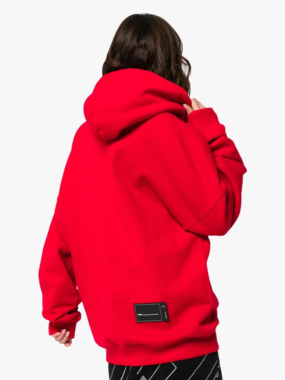 oversized logo hoodie - 4