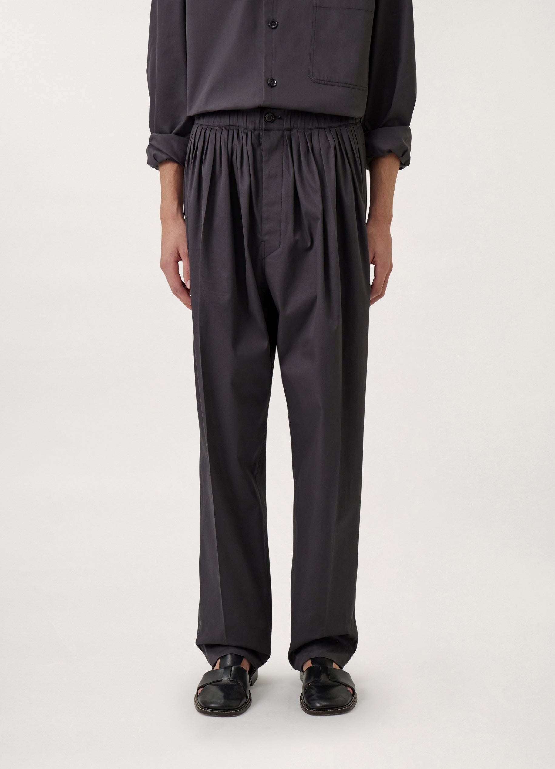 PLEATED RELAXED PANTS
COTTON TWILL - 3