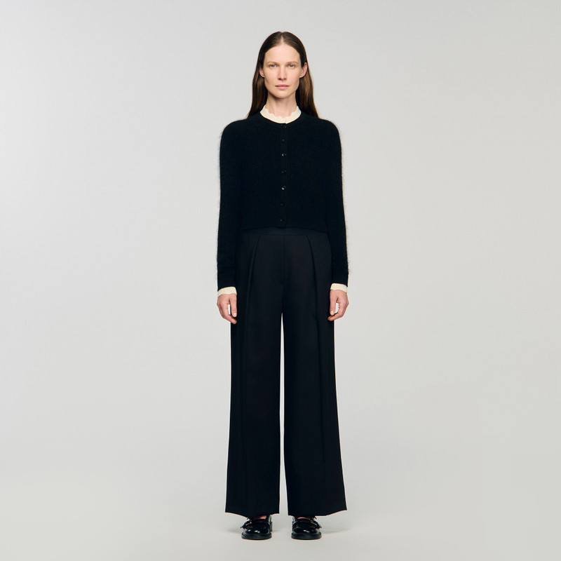 POINTELLE COLLAR CARDIGAN 3