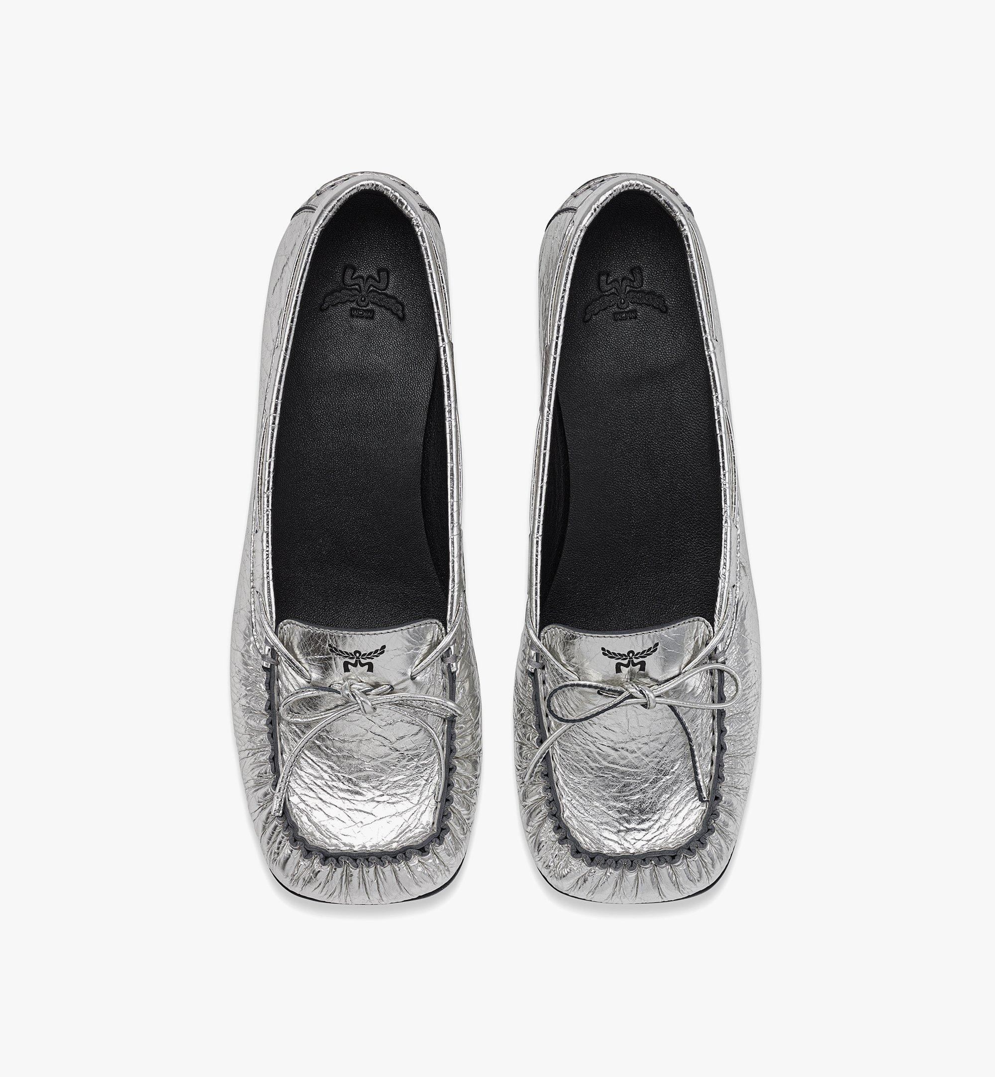 Moccasin in Metallic Calf Leather - 5