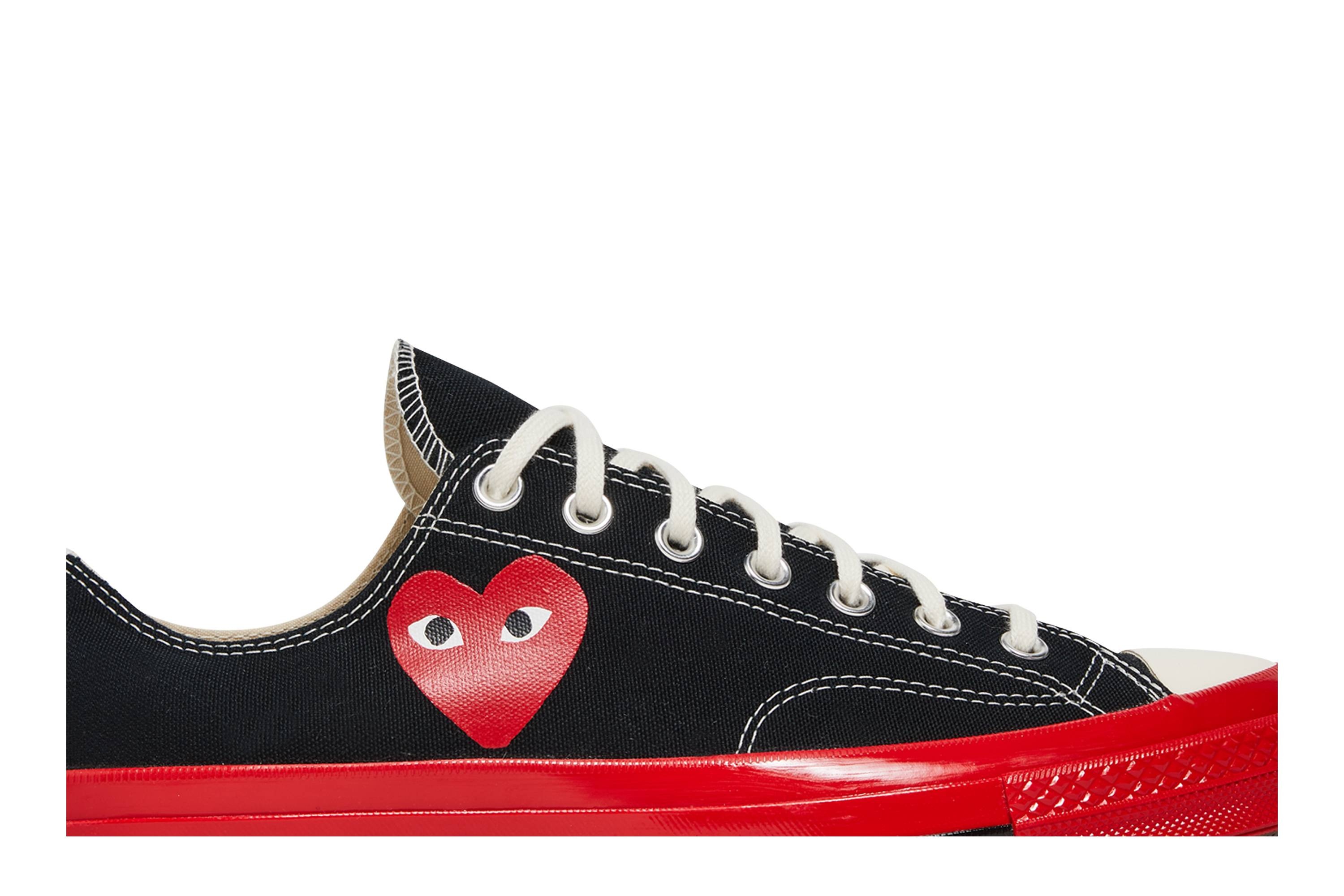 Comme des Garçons Play x Chuck 70 Low 'Black Red' - 2