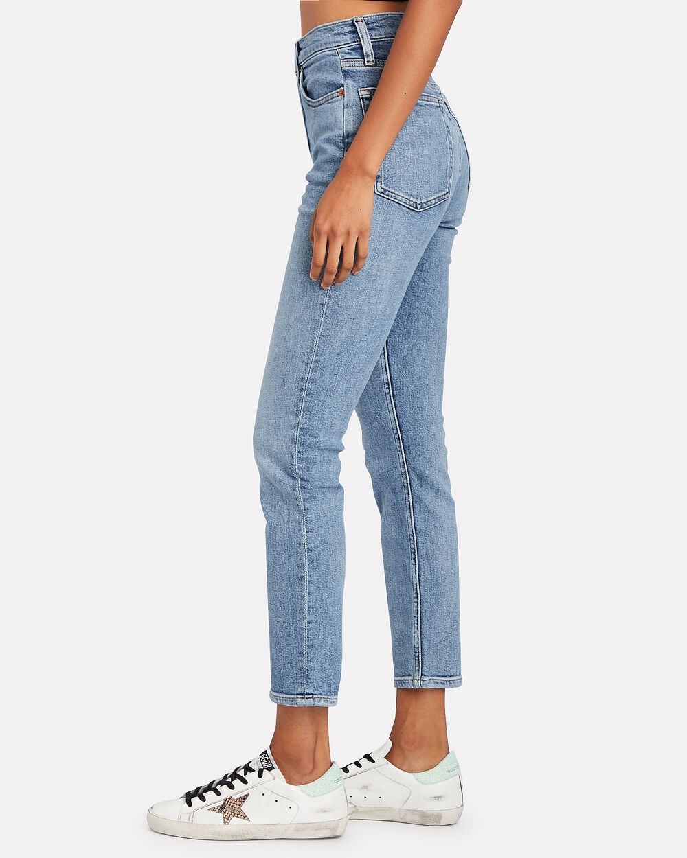 High-Rise Ankle Crop Jeans - 4