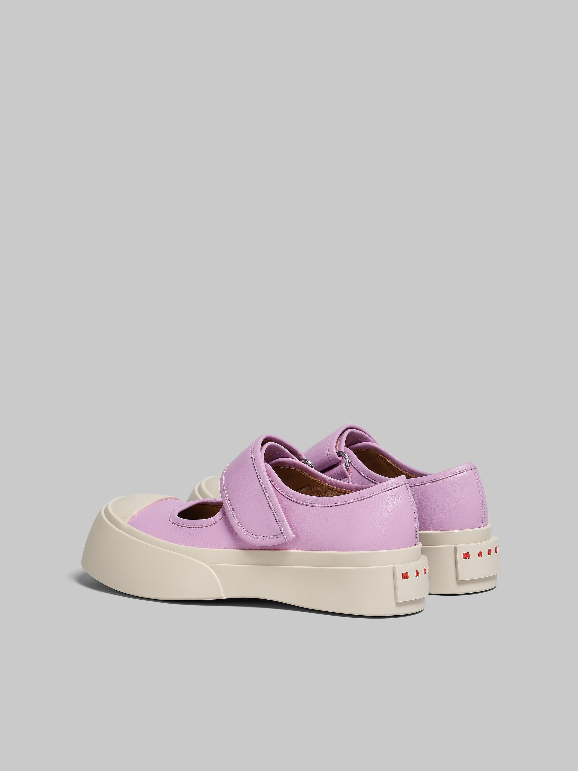 LILAC NAPPA LEATHER MARY JANE SNEAKER - 3