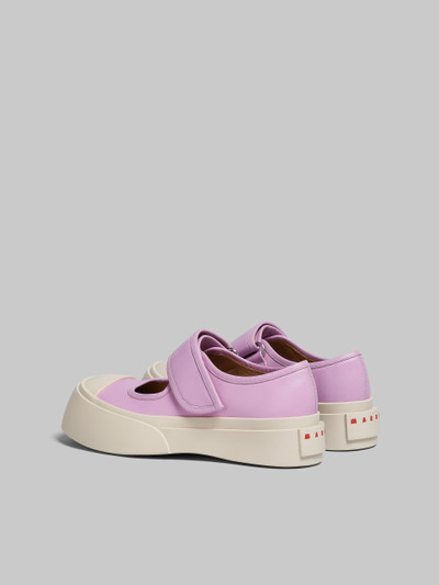 Marni LILAC NAPPA LEATHER MARY JANE SNEAKER outlook