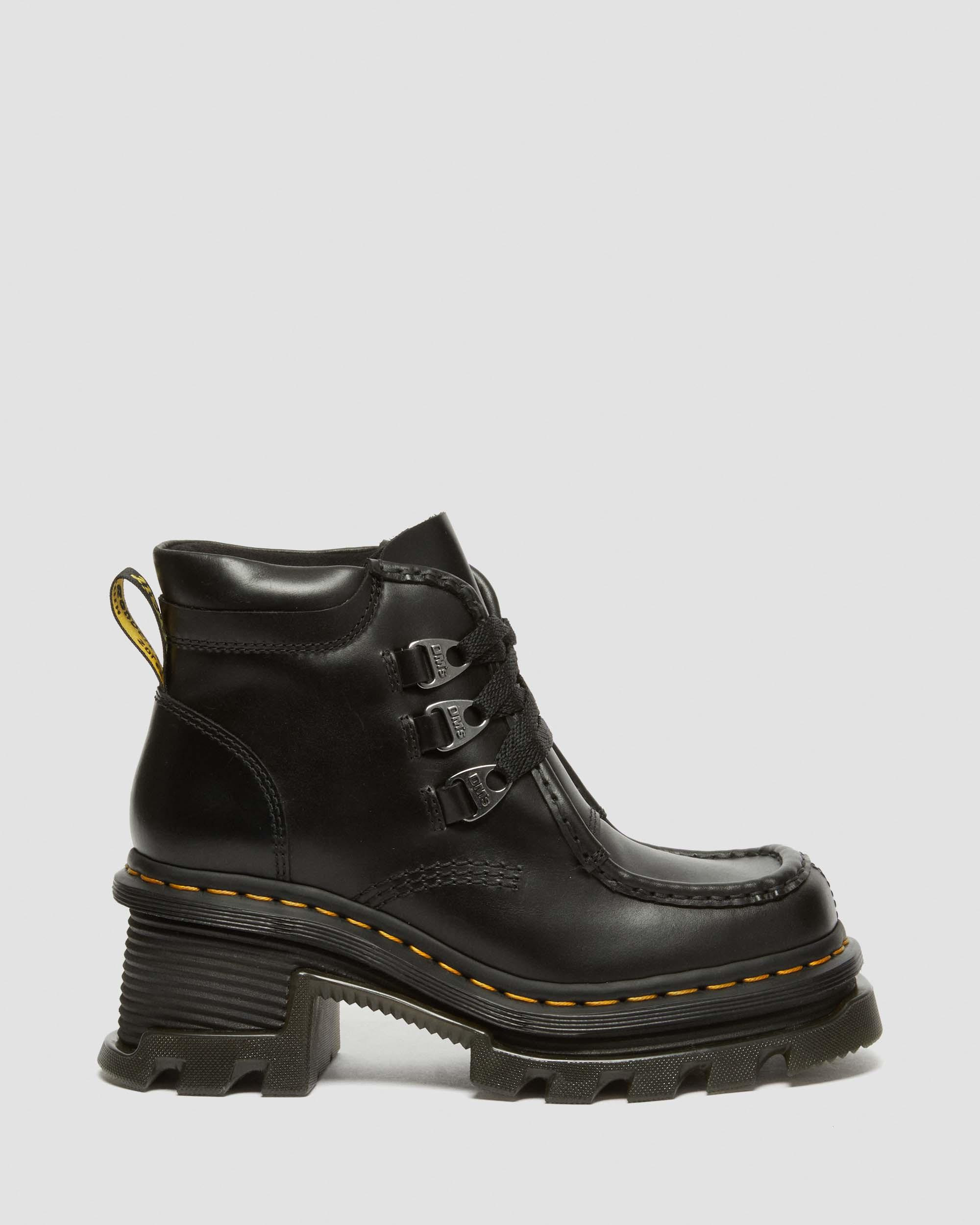 Corran 3-Eye Atlas Leather Heeled Boots - 7