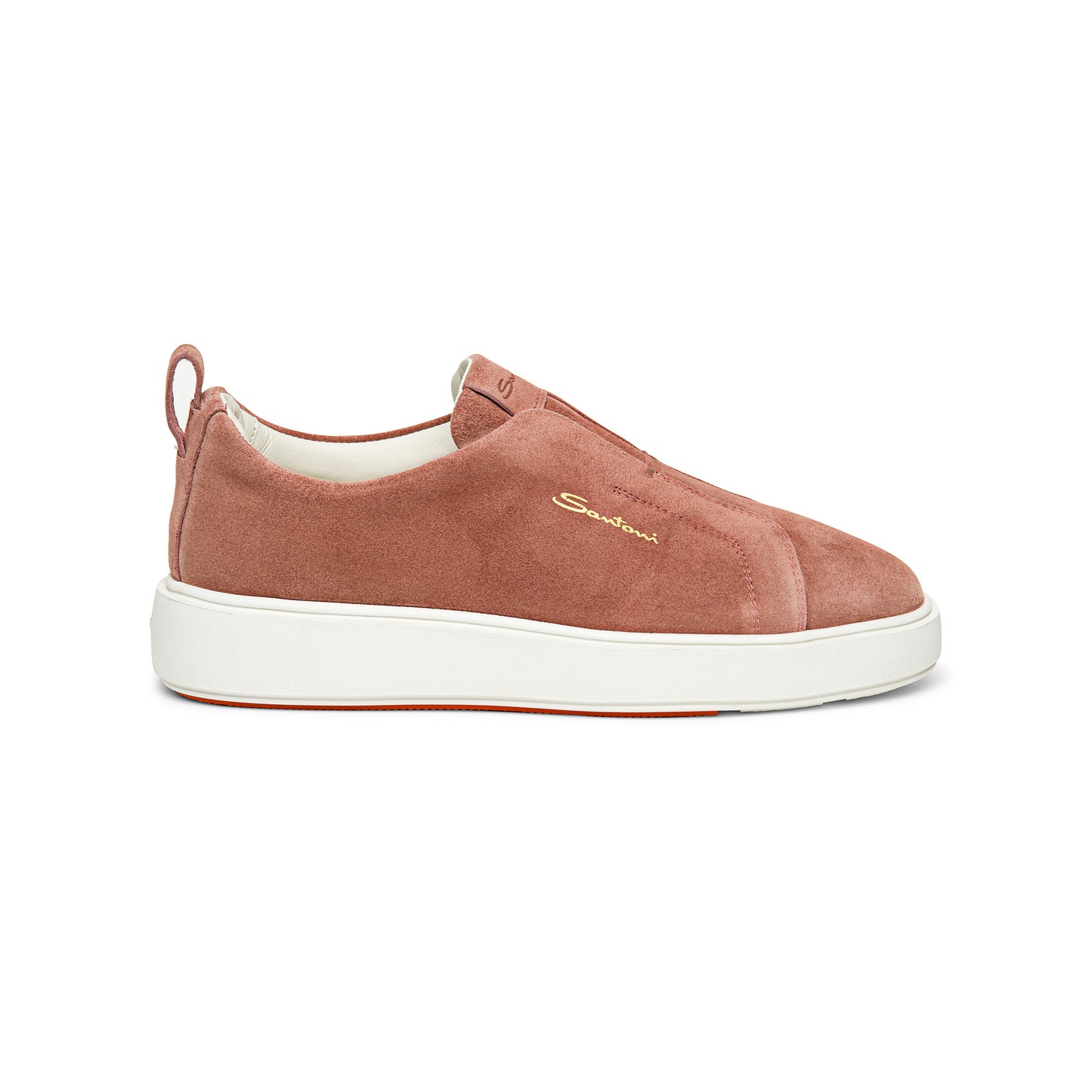 Women’s pink suede slip-on sneaker - 1