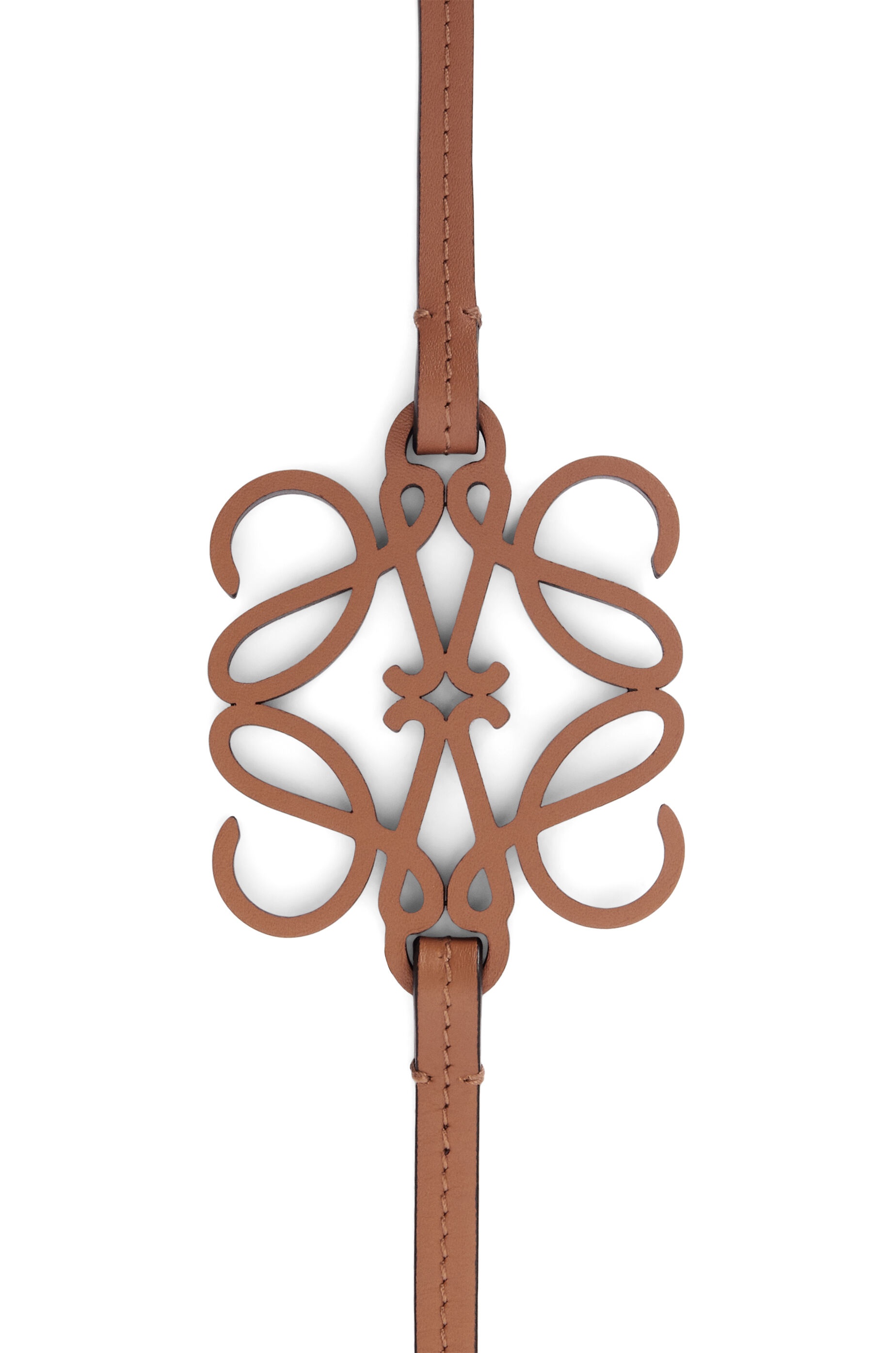 Anagram cut-out belt in soft calfskin - 3