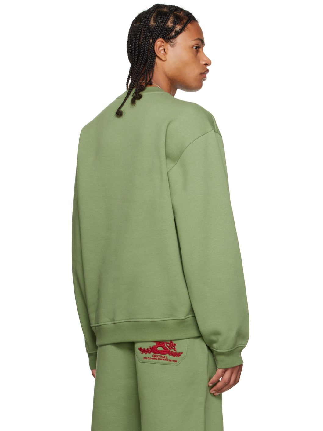 Green Print Sweatshirt - 3