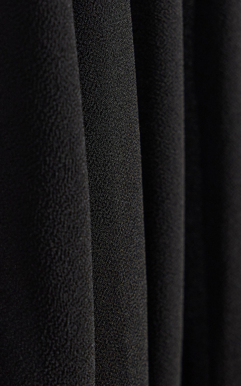Cruz Crepe Tie-Neck Maxi Dress black 5