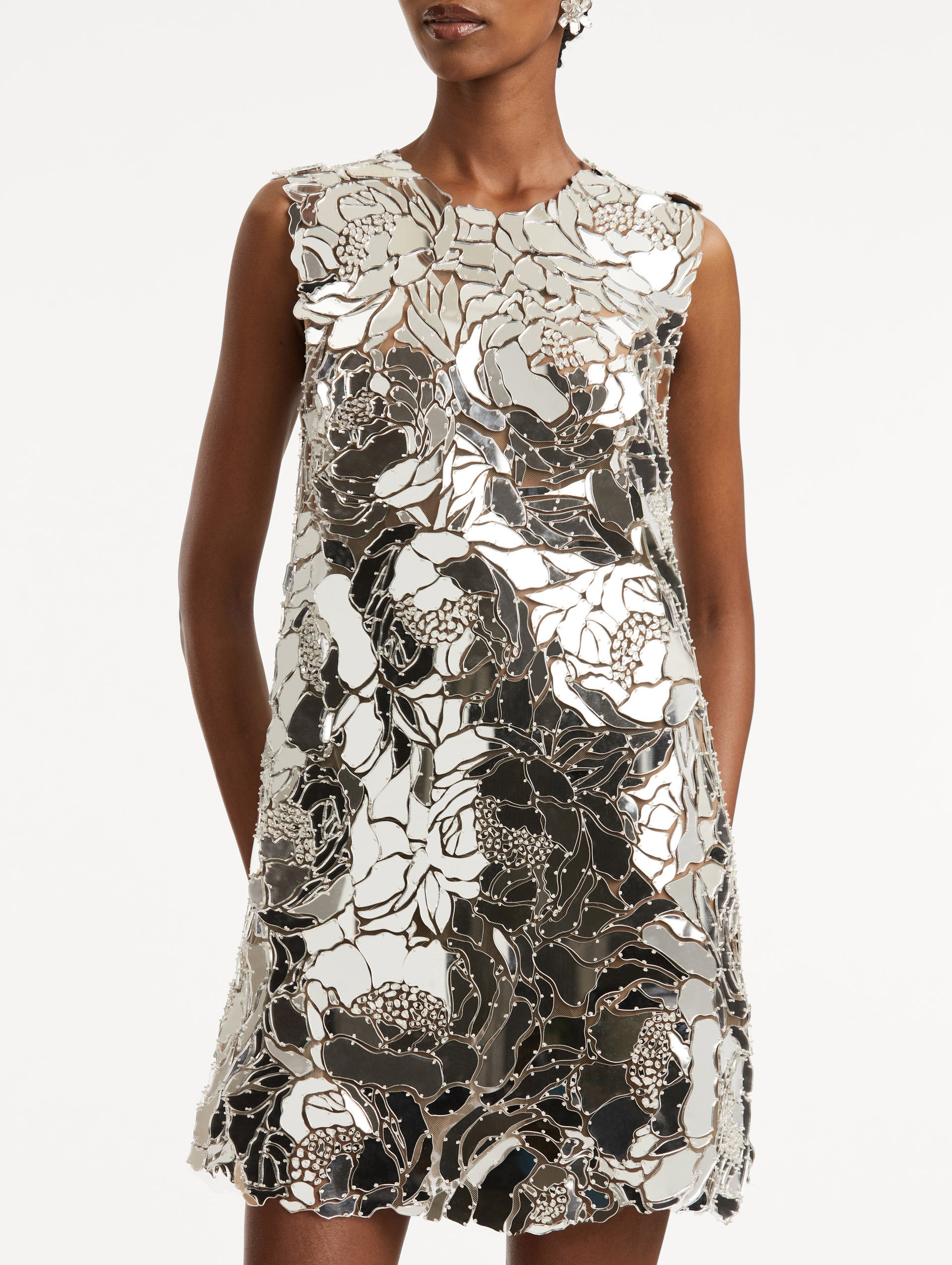 MIRRORED MOSAIC SHIFT DRESS - 5
