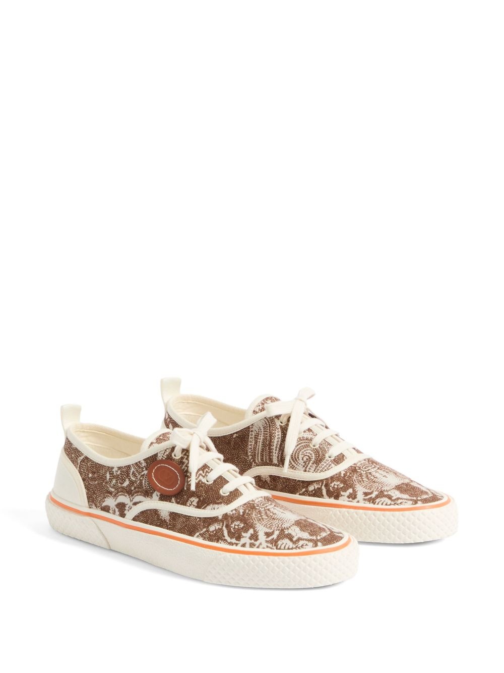 patterned-jacquard sneakers - 2