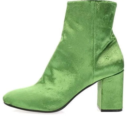 (WMNS) Balenciaga Ville Ankle Boots 'Green' 477243W05803707 - 1