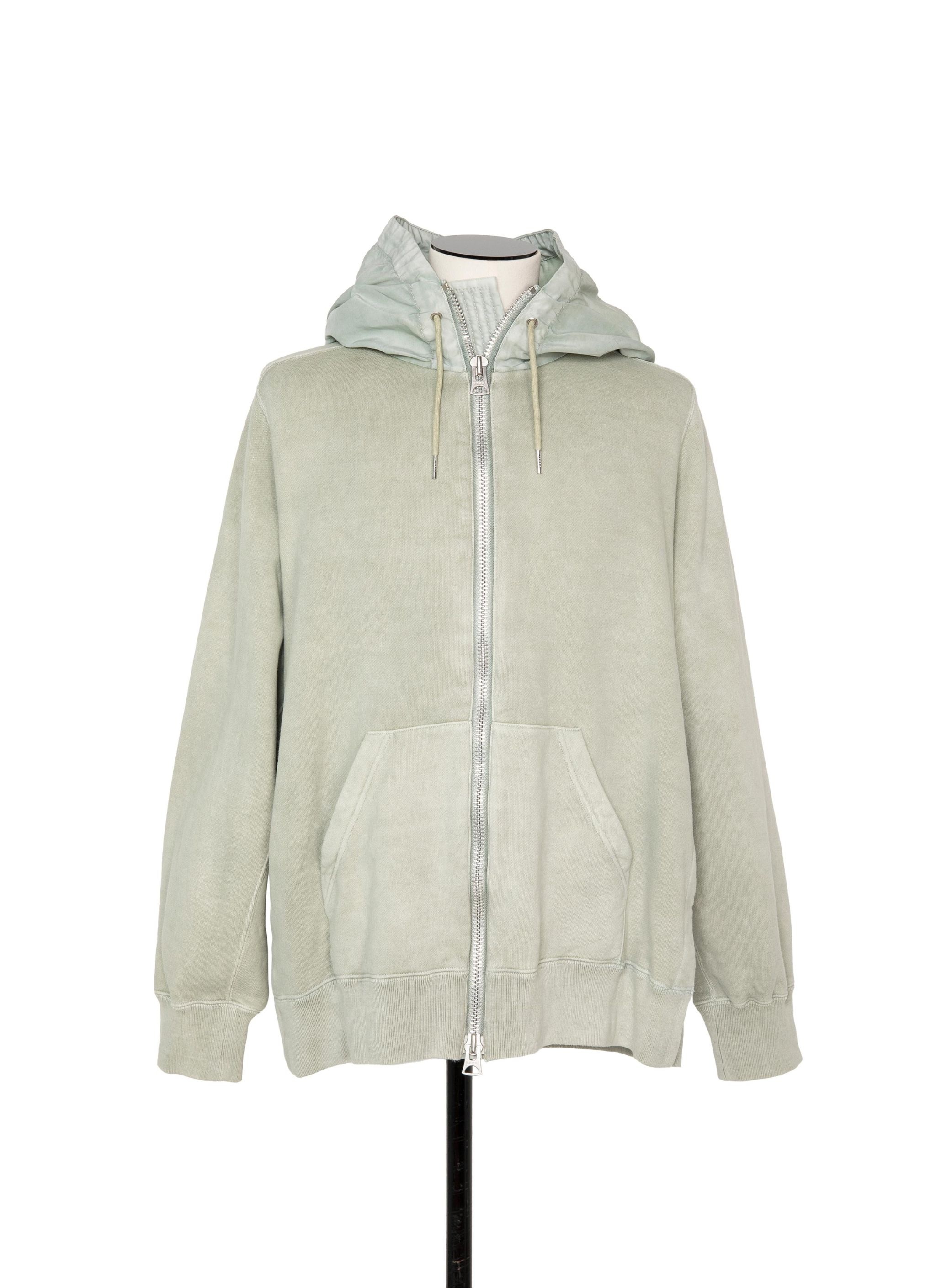 Garment Dye Cotton Jersey Hoodie - 1