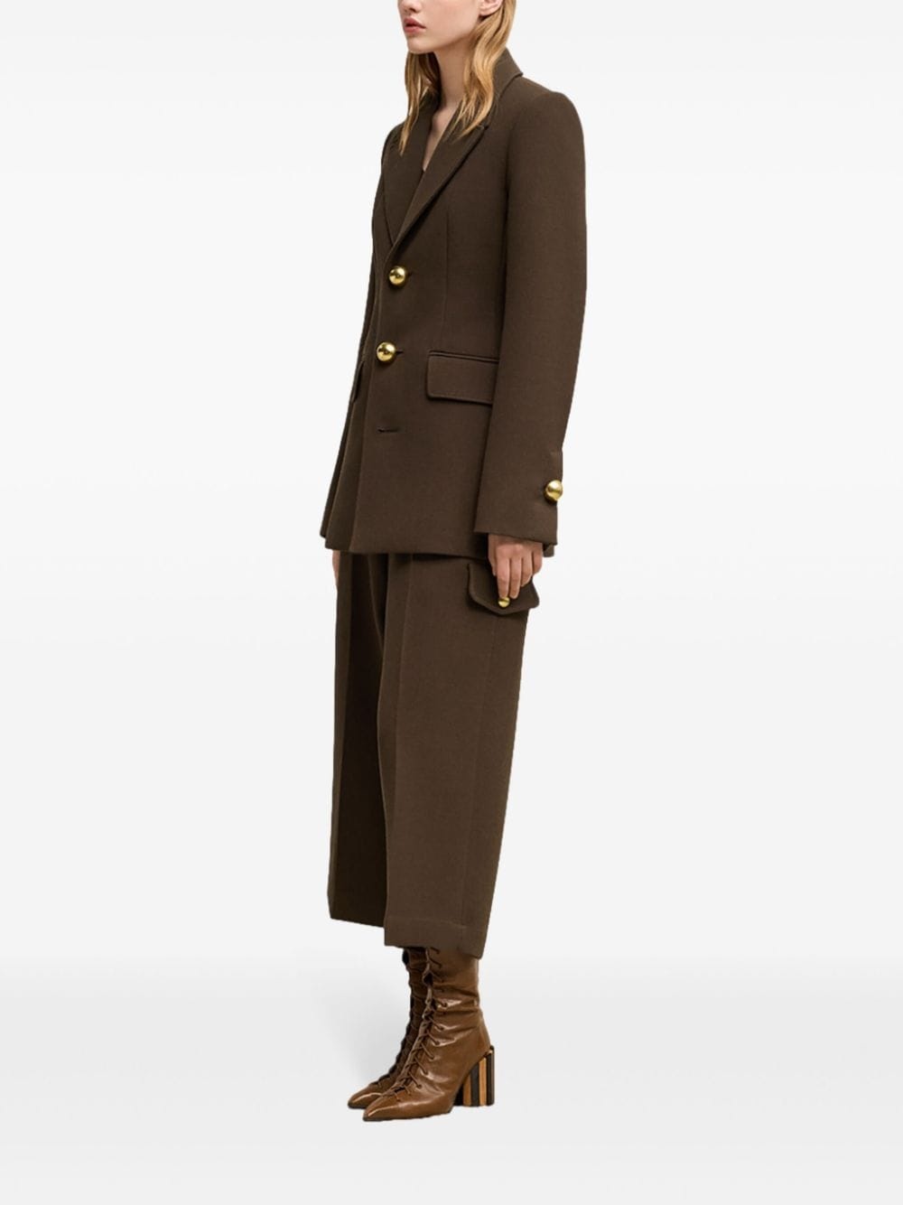 fitted buttoned jacket - 3