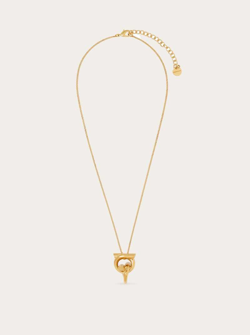 Gancini pendant necklace 1