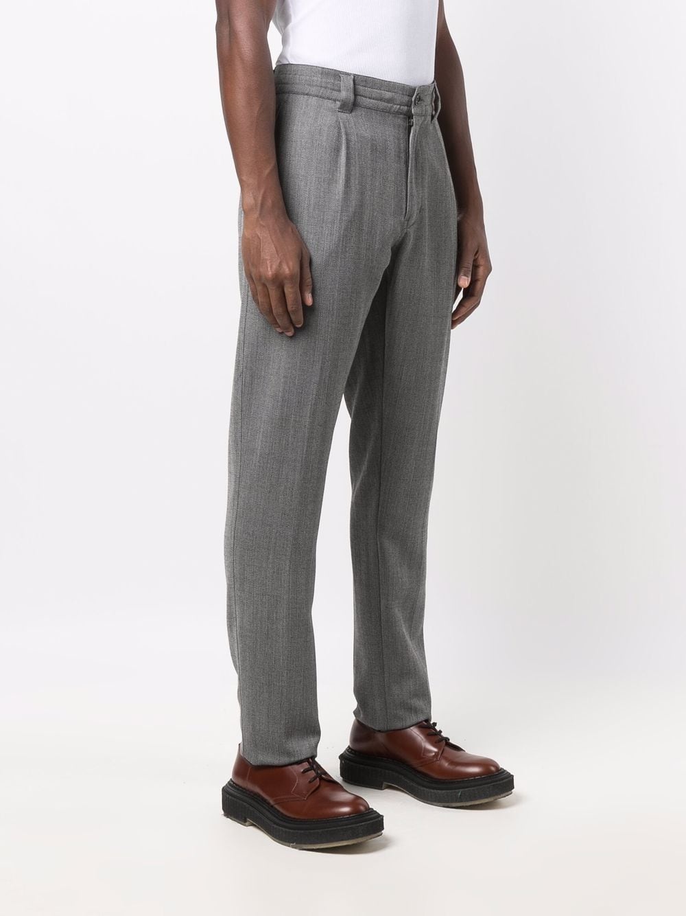 mid-rise straight trousers - 2