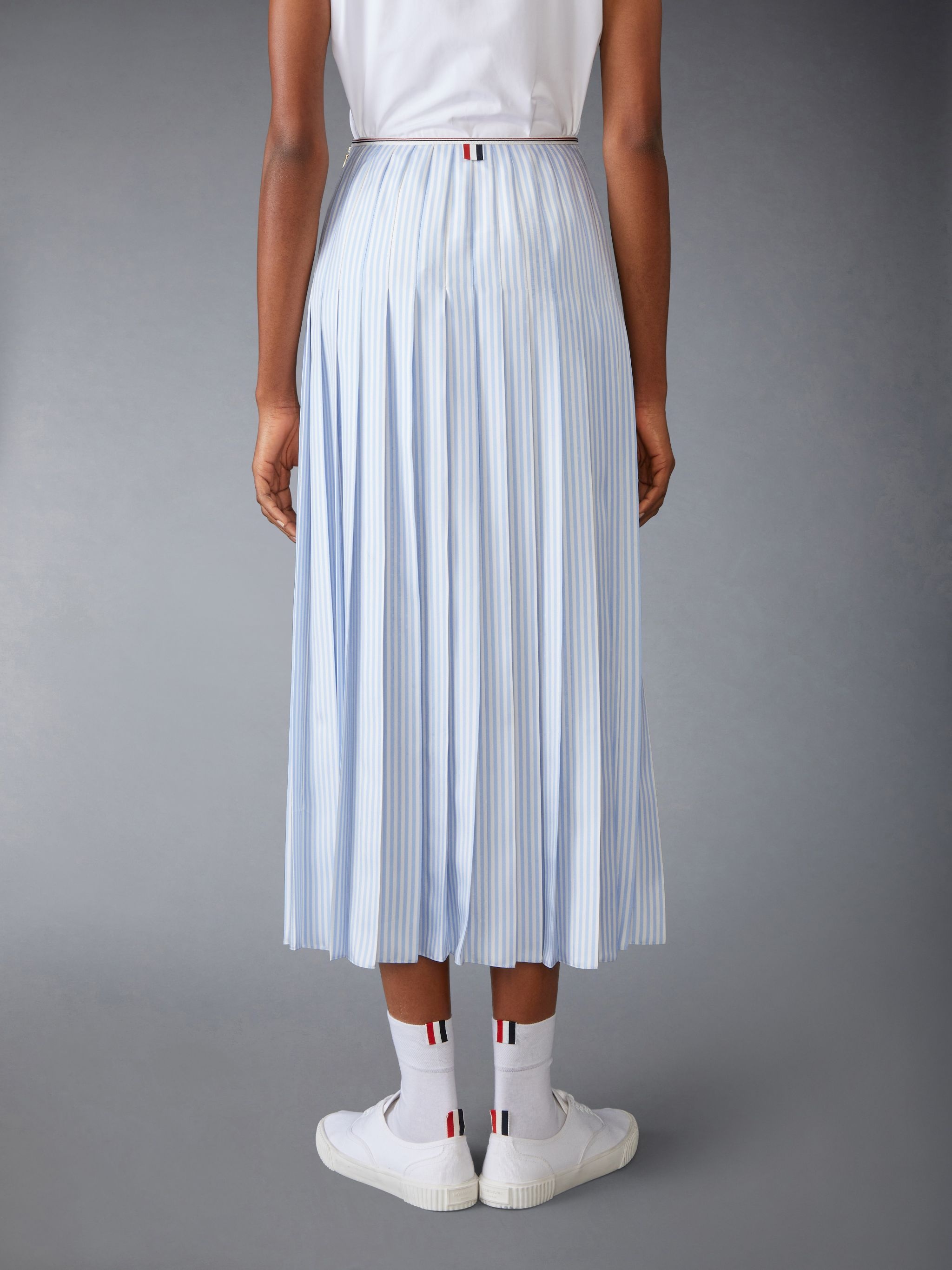 Silk Twill Pleated Skirt - 3
