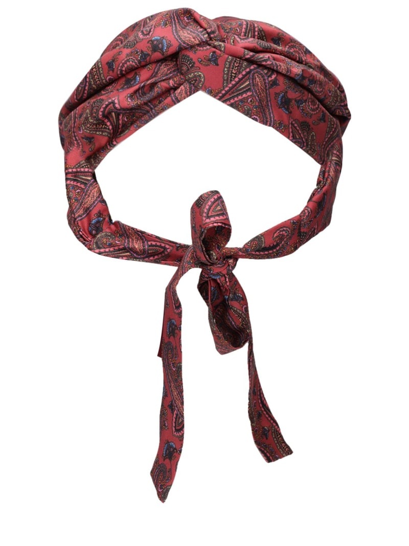 Silk headband with bow - 3