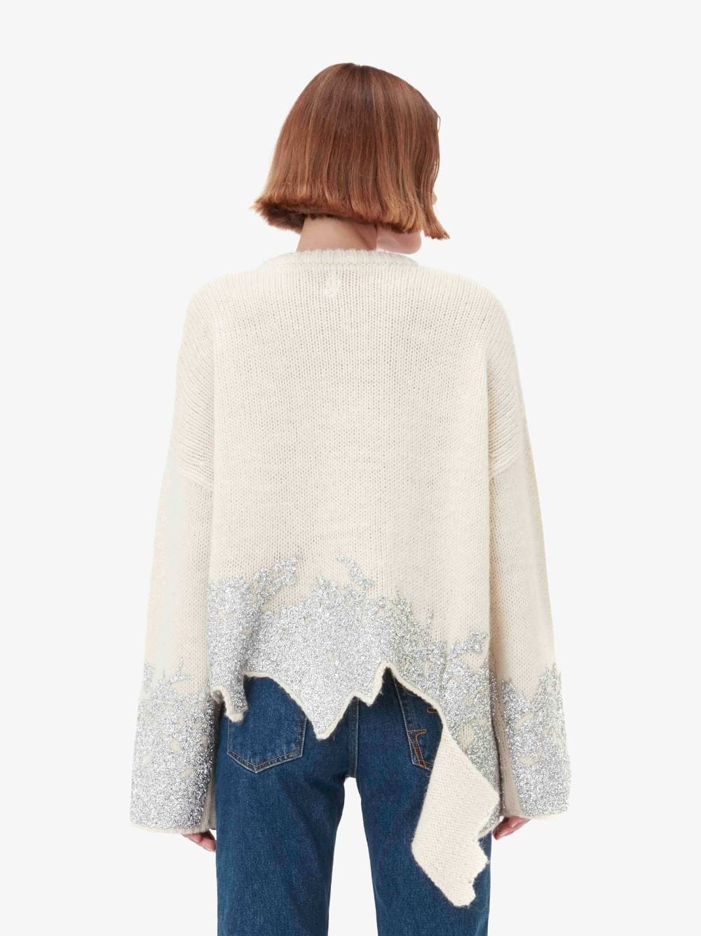 x Michael Clark distressed glitter jumper - 3
