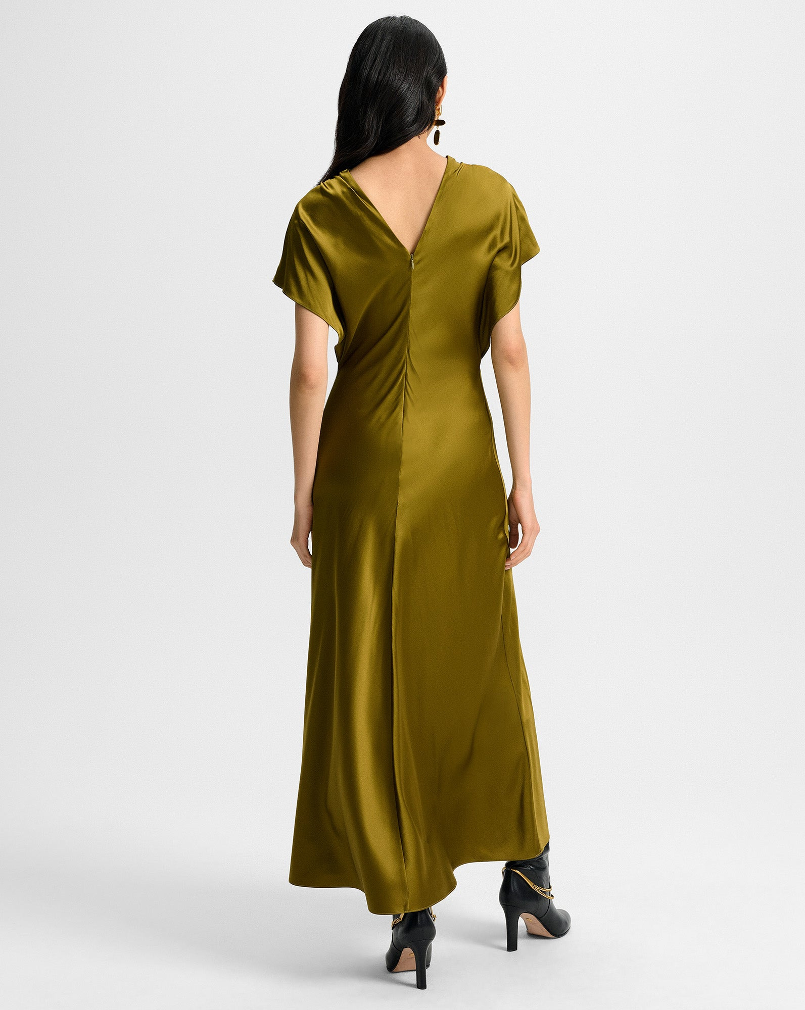 REDGRAVE SILK MIDI DRESS - 5