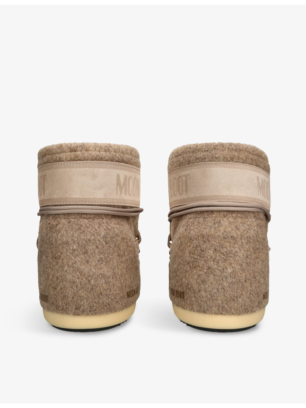 Icon Low lace-up felt snow boots - 4