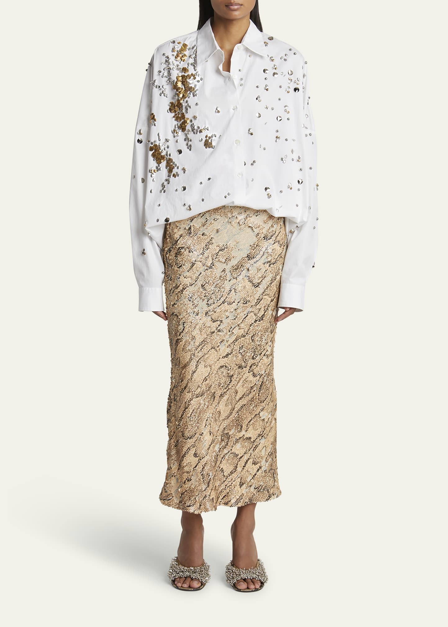 Separ Long Embellished Skirt - 2