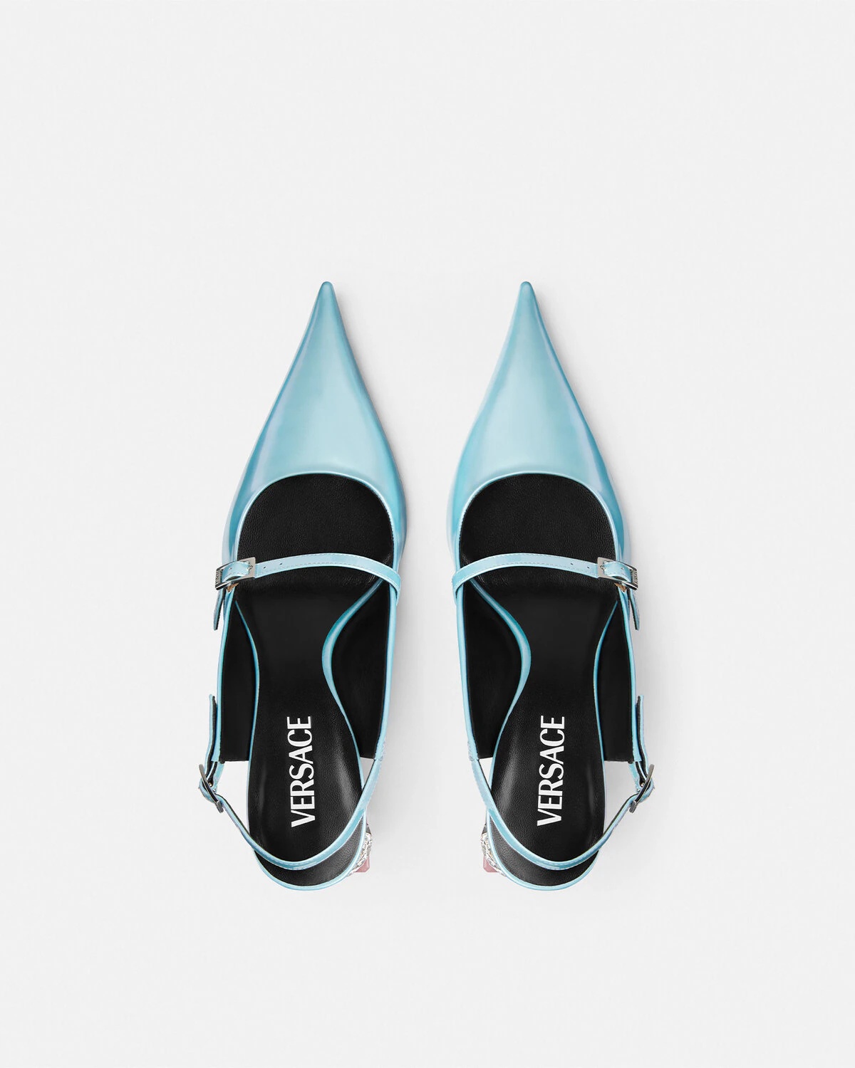 Bright Crystal Patent Slingback Pumps 70 mm - 5
