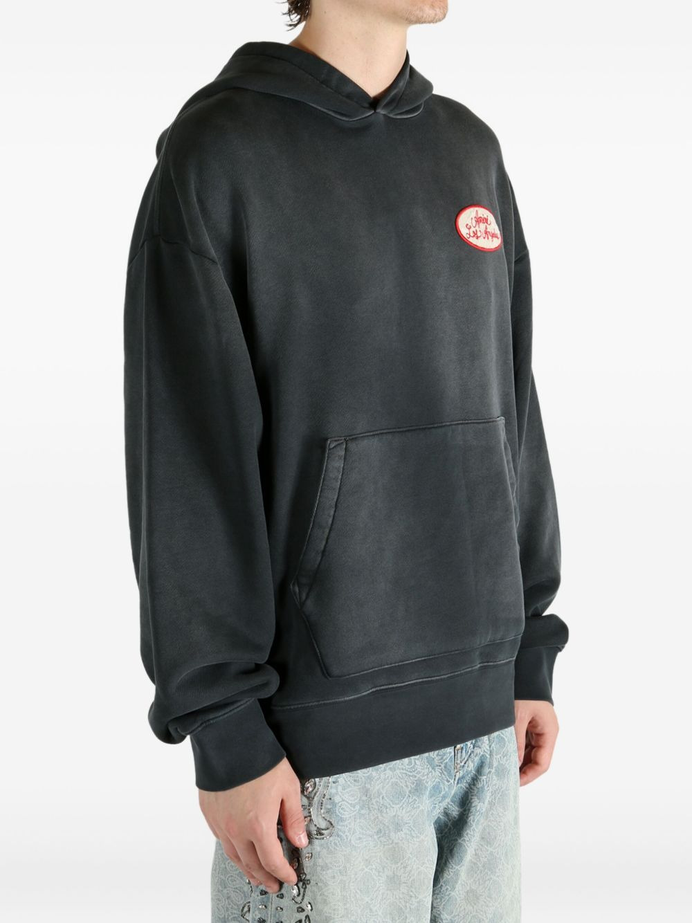 Station Patch cotton hoodie - 4