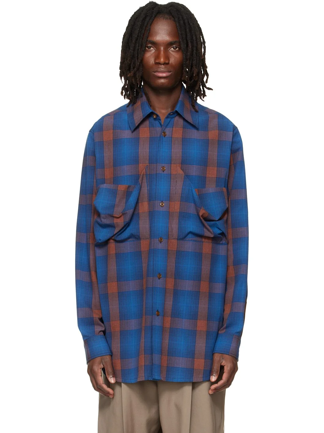 Navy & Orange Achilles Overshirt - 1
