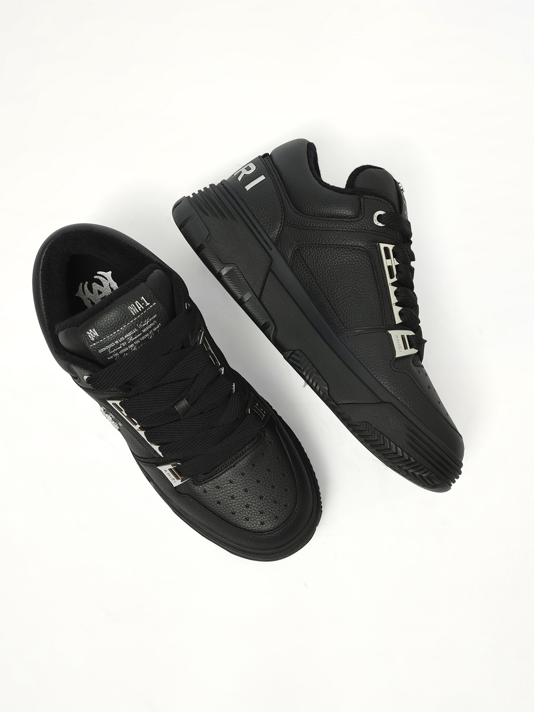 Metallic MA-1 Sneaker in Black - 3