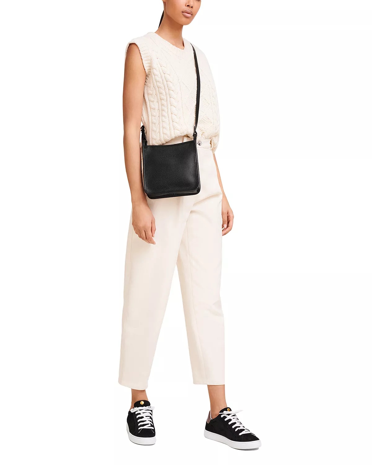 Le Foulonné Small Zip Leather Crossbody - 3