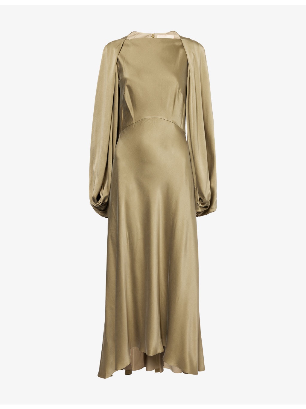 Koda Balloon-Sleeves Silk Maxi Dress - 1