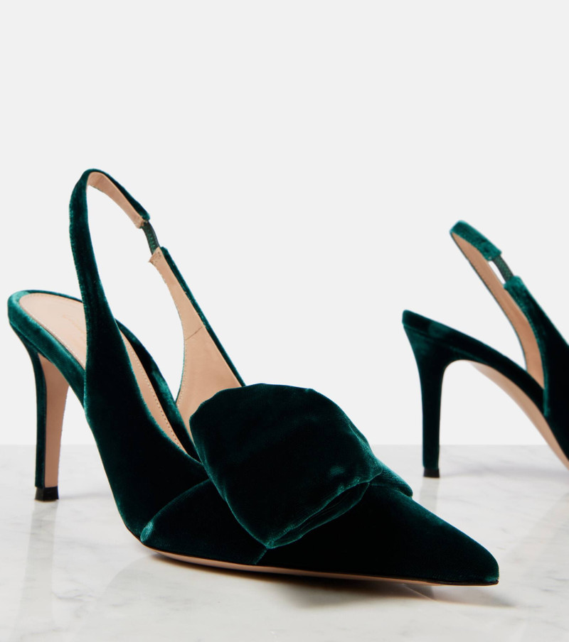 85 활 detail 벨벳 slingback 펌프 5