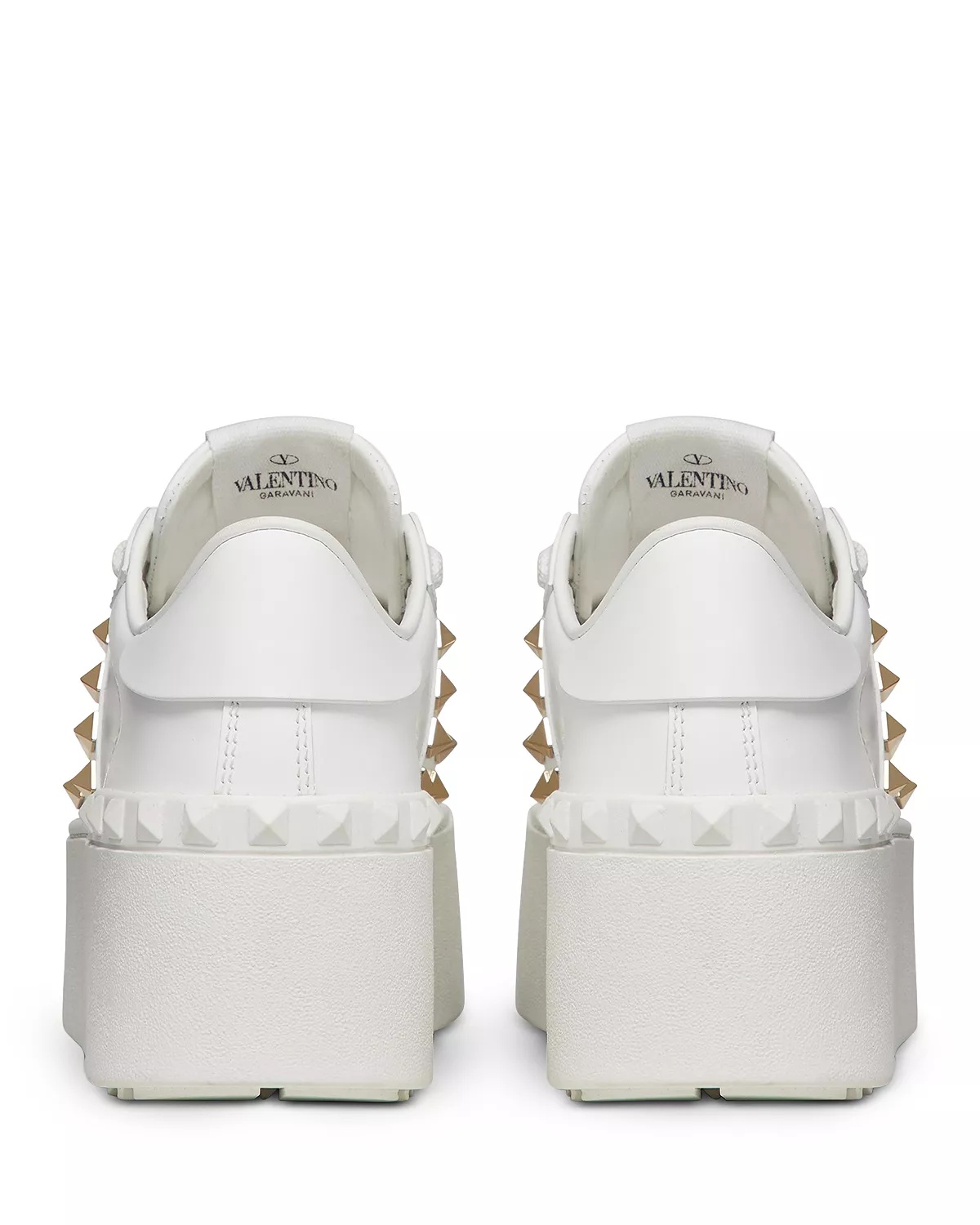 Women's Rockstud Lace Up Sneakers - 4