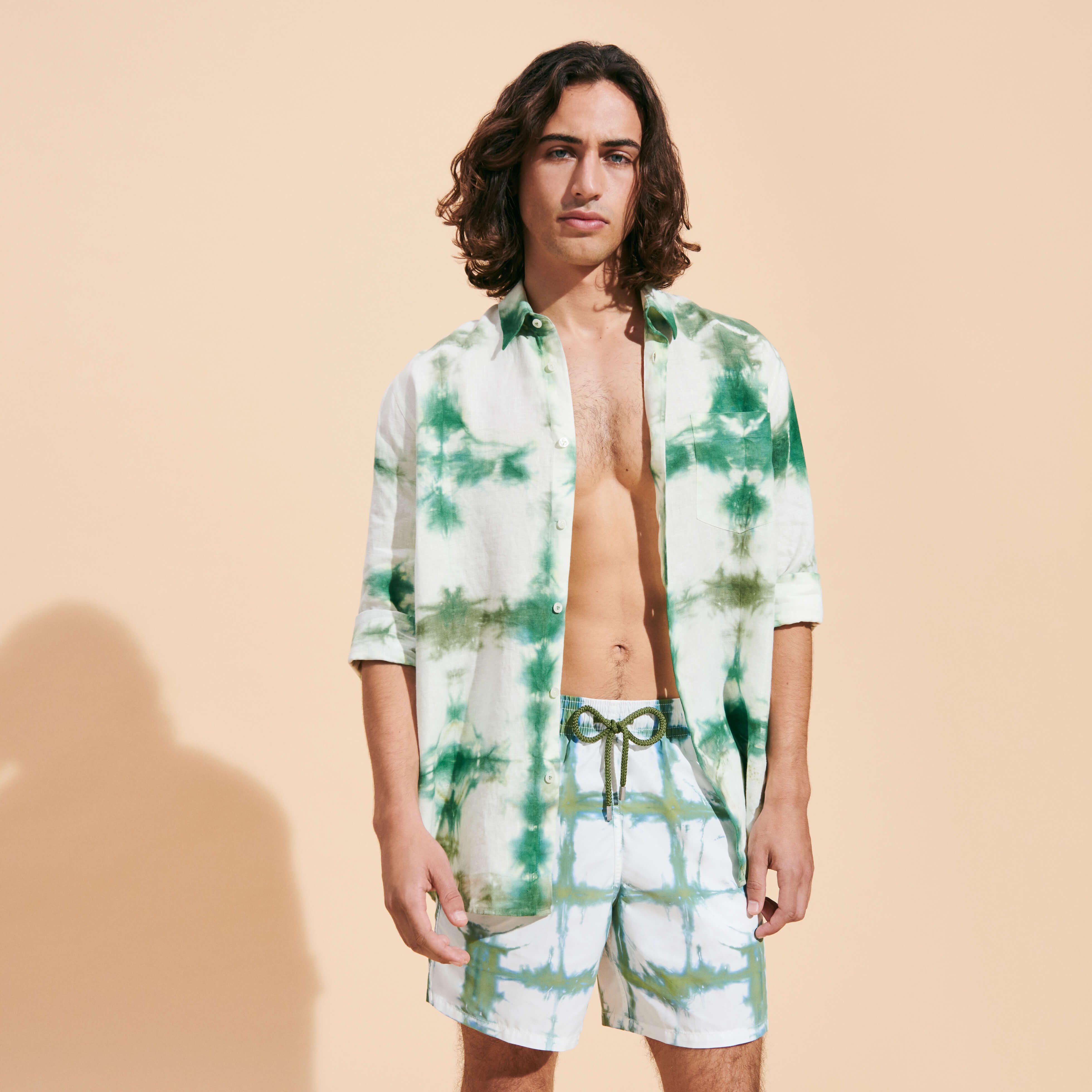 Men Swim Trunks Tie-Dye in Emeraude - 6