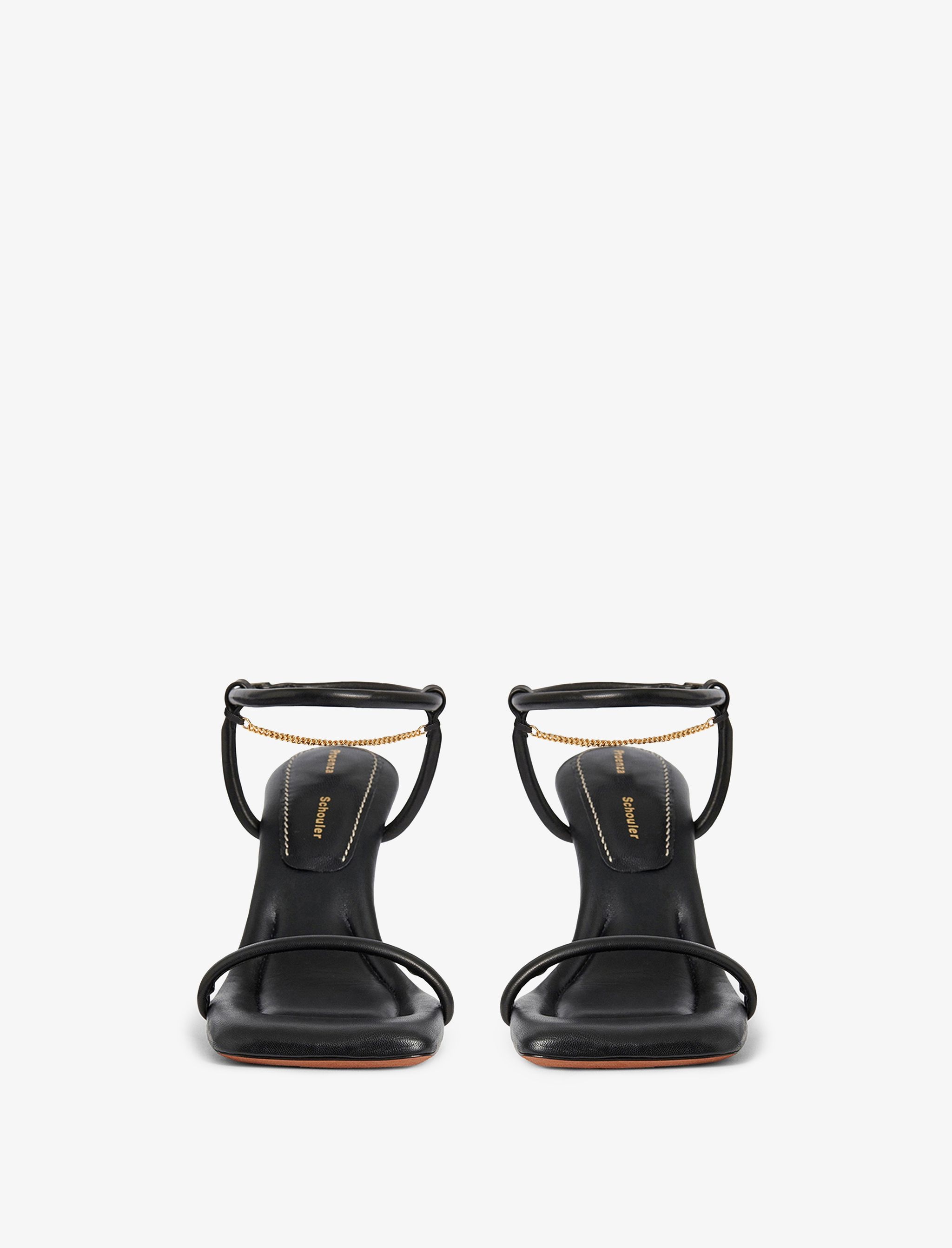 Square Padded Chain Sandals - 90mm - 2