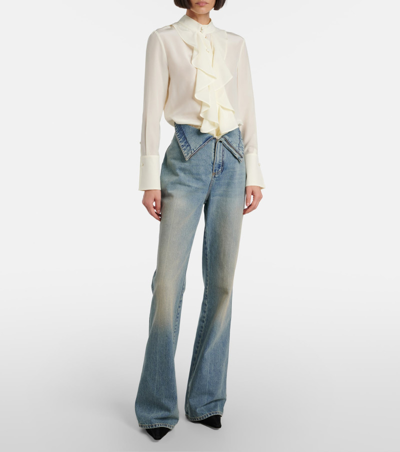 Alexander McQueen High-rise wide-leg jeans outlook