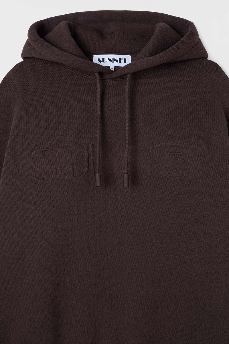 SUNNEI DOUBLE HOODIE / chocolate plum outlook