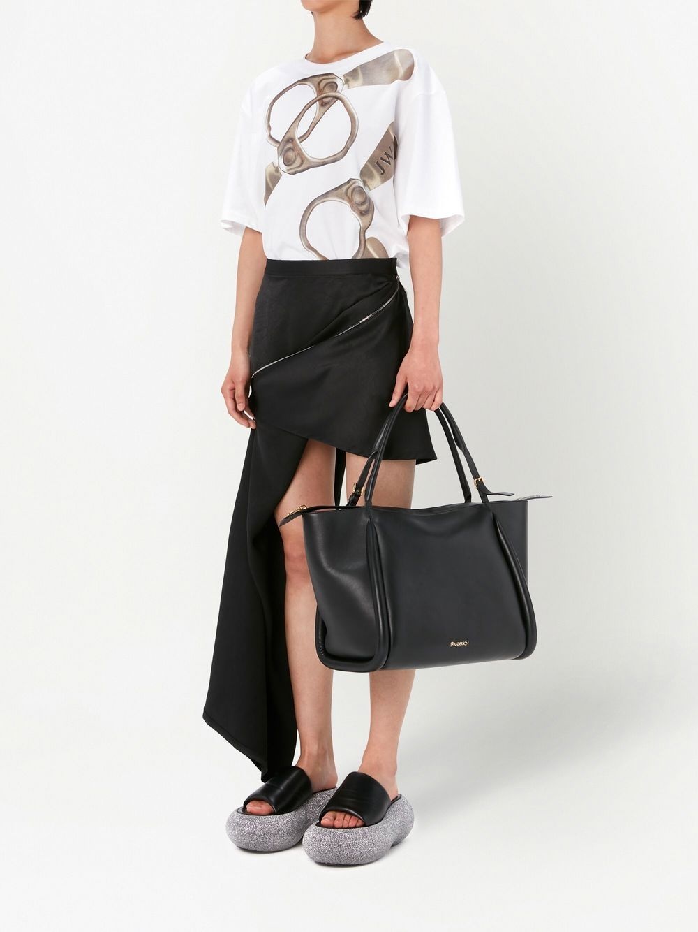 zip-detail mini skirt - 2
