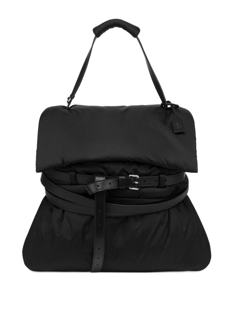 quilted belted shoulder bag 1